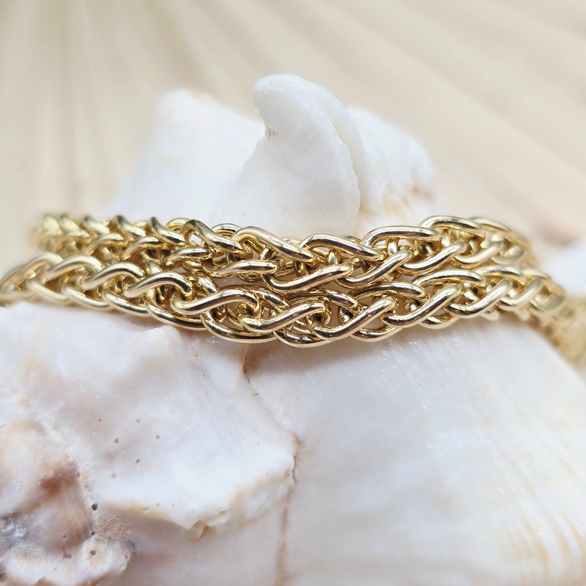 Gold Kette 585 14kt Fuchsschwanz 50cm/4,3mm 32,68g