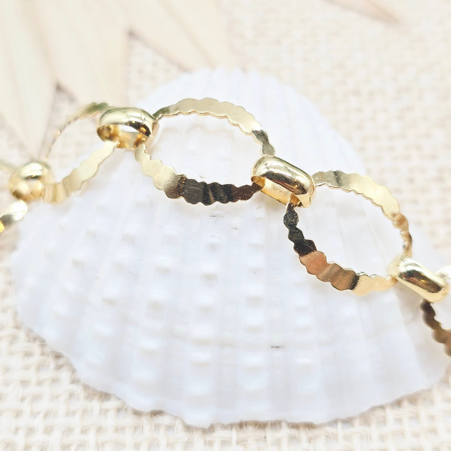 Armband Gold 333 8kt Ovale Glieder 19cm