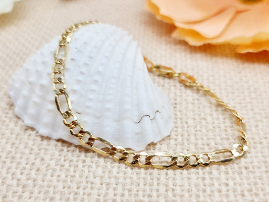 Armband Figaro 4,2mm 18,5cm 585 14 KT Gold