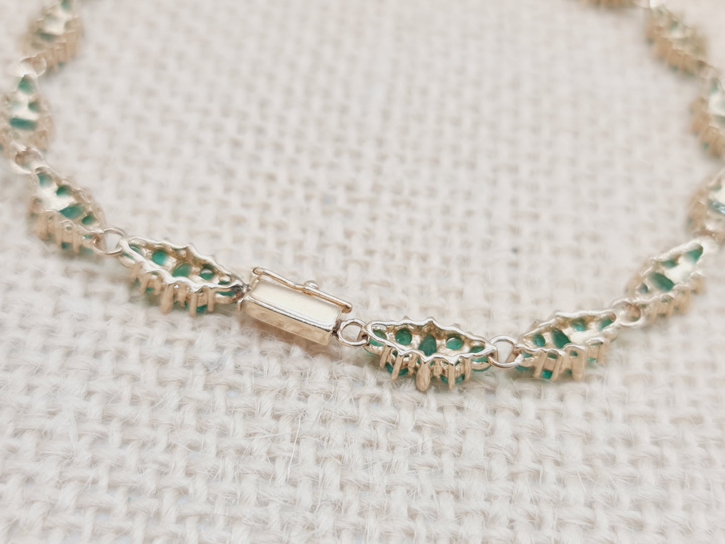 Armband Smaragd 6,1mm 21cm 333 8 KT Gold