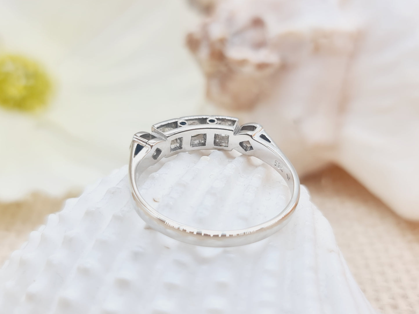 Ring Brillanten 585 14 KT Weißgold Gr. 57