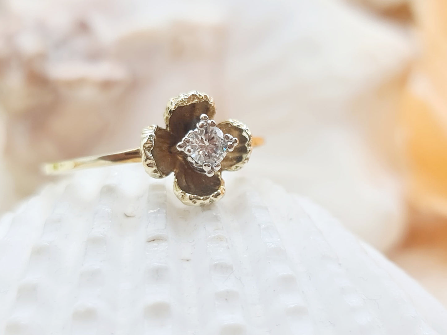 Ring Brillant 585 14 KT Gold Gr. 52