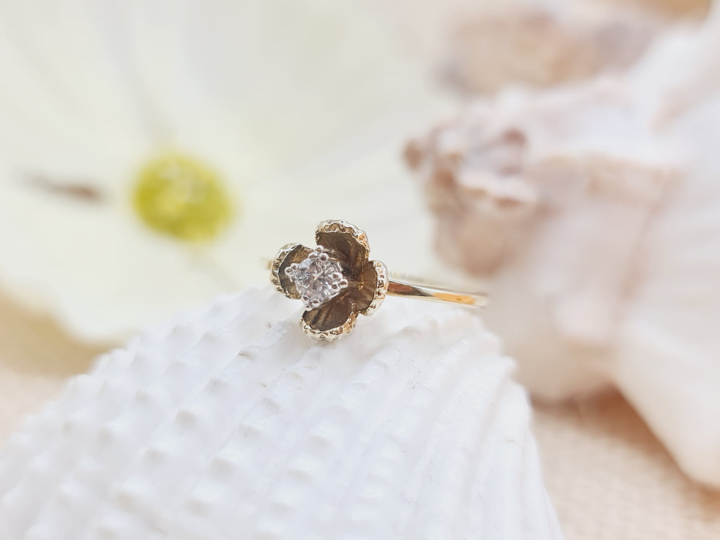 Ring Brillant 585 14 KT Gold Gr. 52