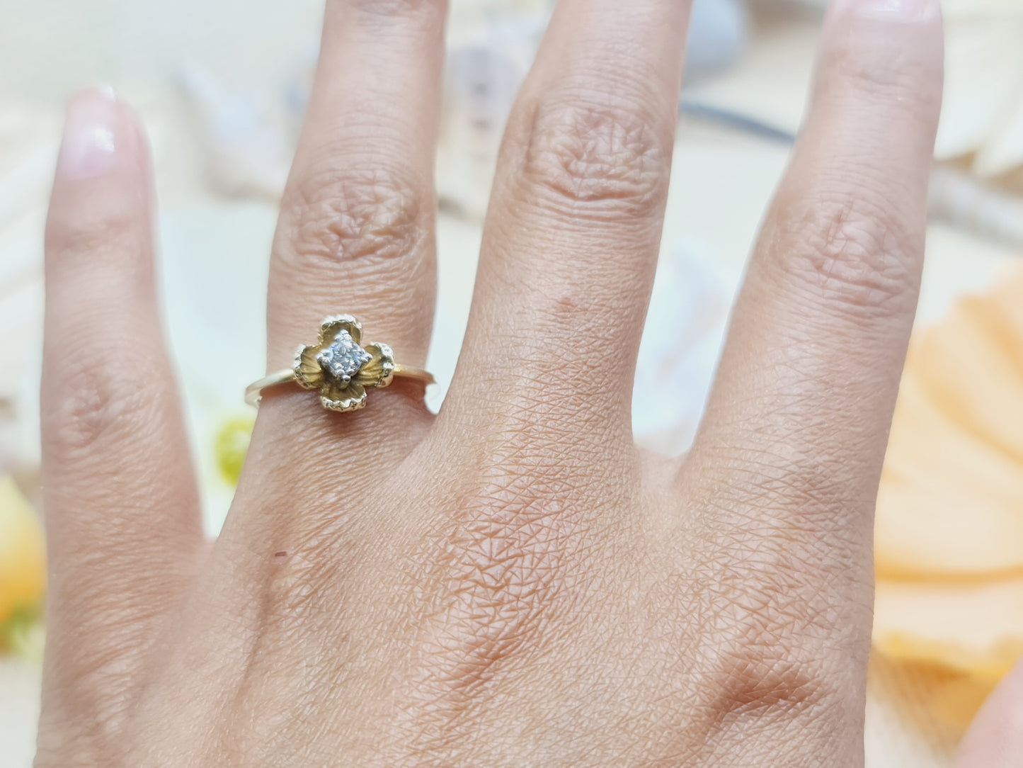 Ring Brillant 585 14 KT Gold Gr. 52