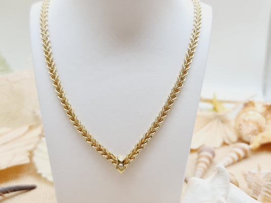 Collier Kordel Diamant 333 8 KT Gold
