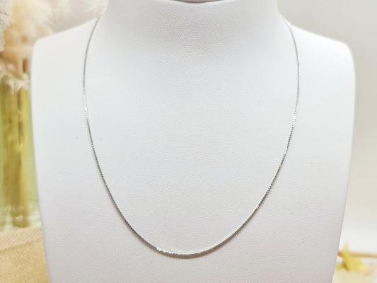 Kette Venezianer 0,8mm 41cm 750 18 KT Weißgold