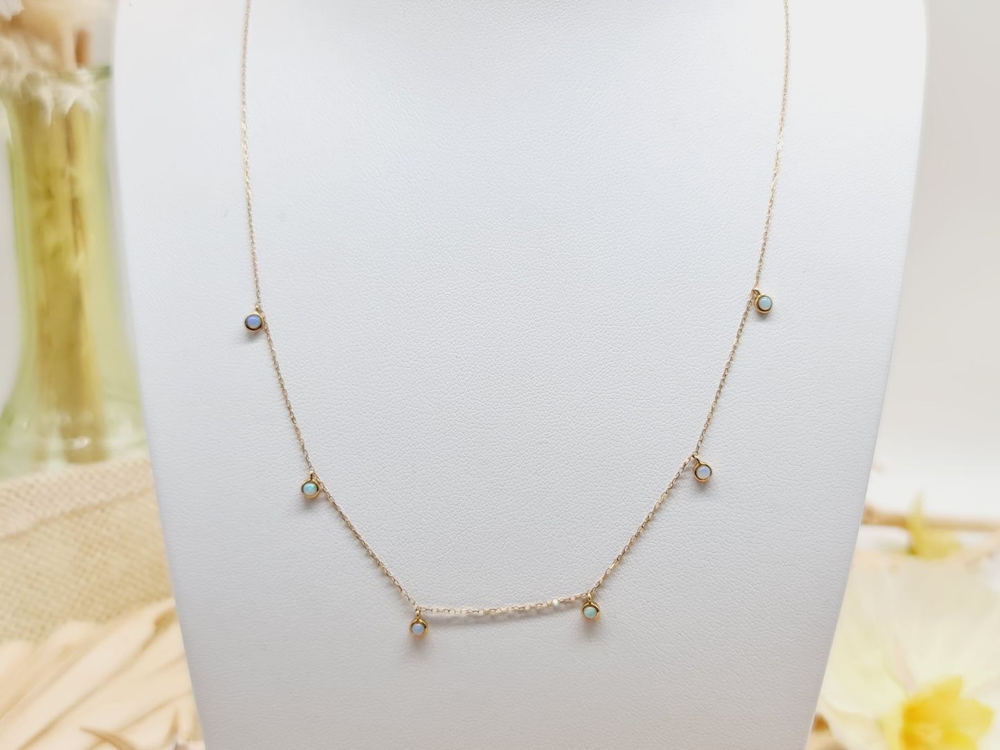 Collier Opale 42,5cm 750 18 KT Gold