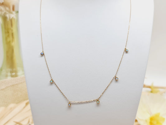 Collier Opale 42,5cm 750 18 KT Gold