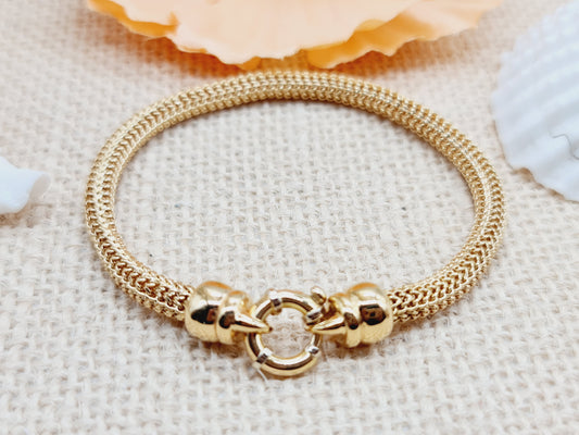 Armband Schlange 5mm 19cm 750 18 KT Gold