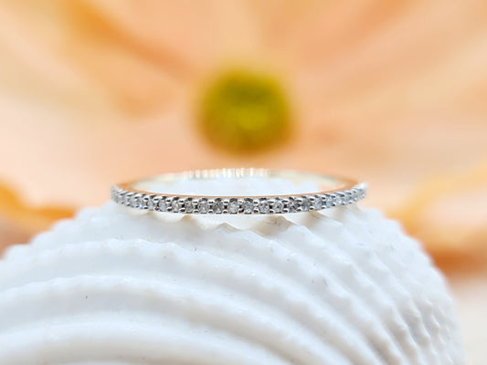 Ring Brillanten 375 9 KT Gold Gr. 52