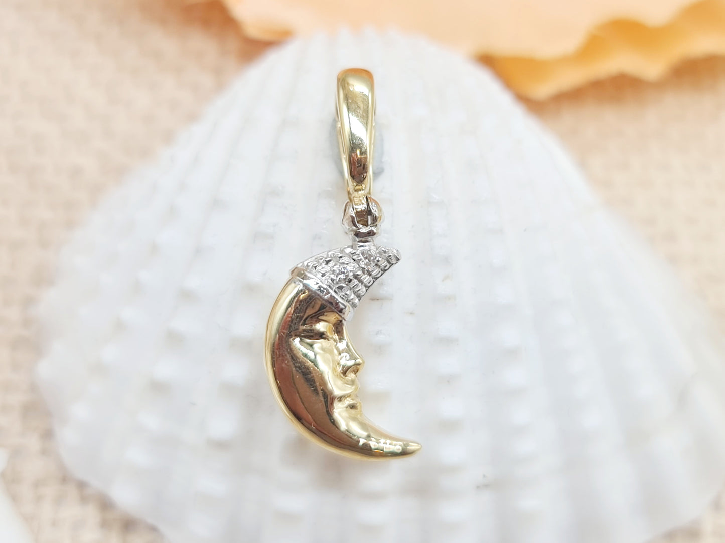Anhänger Chimento Moon Brillanten 750 18 KT Gold