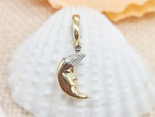 Anhänger Chimento Moon Brillanten 750 18 KT Gold