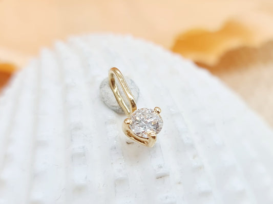 Anhänger Brillant 585 14 KT Gold