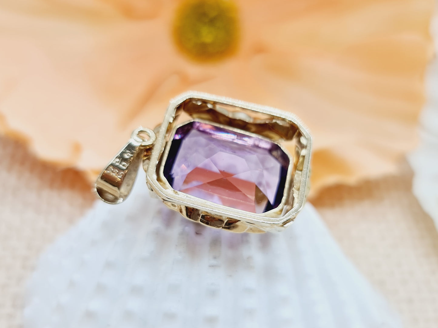 Anhänger Amethyst 333 8 KT Gold
