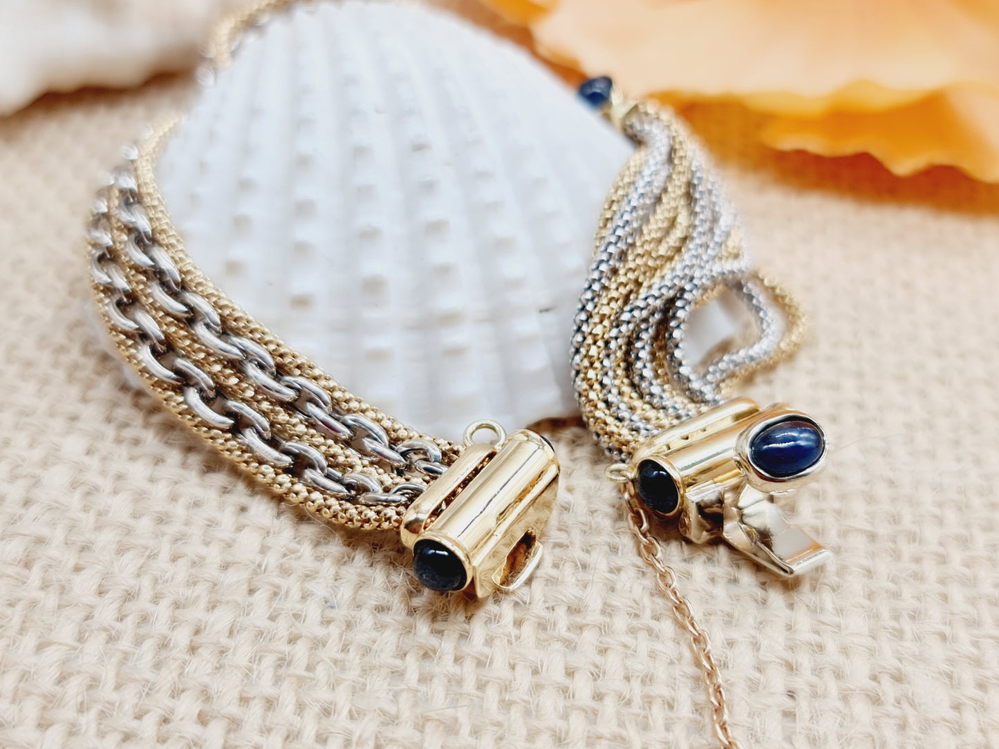 Armband Safire 585 14 KT bicolor Gold