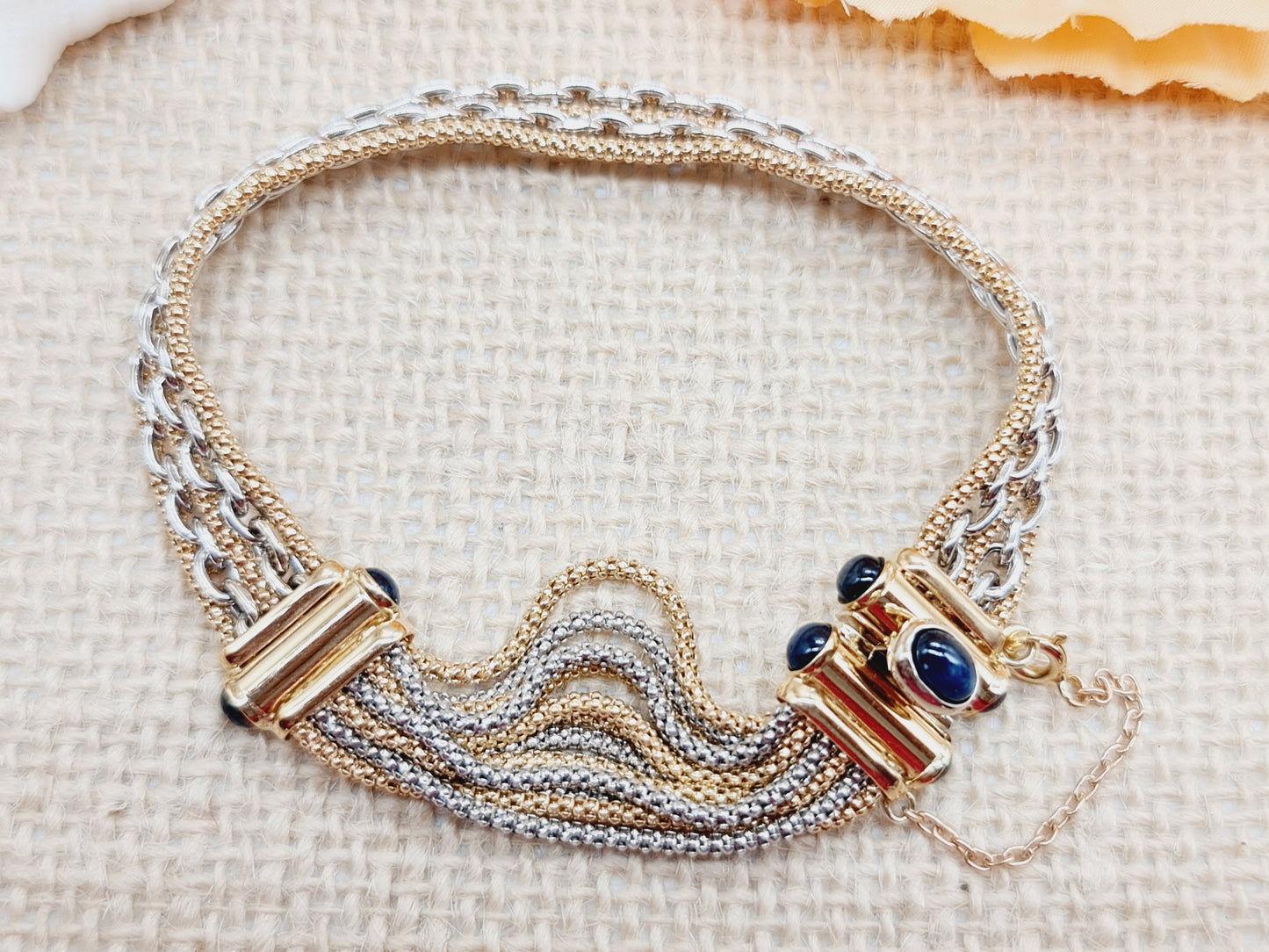 Armband Safire 585 14 KT bicolor Gold