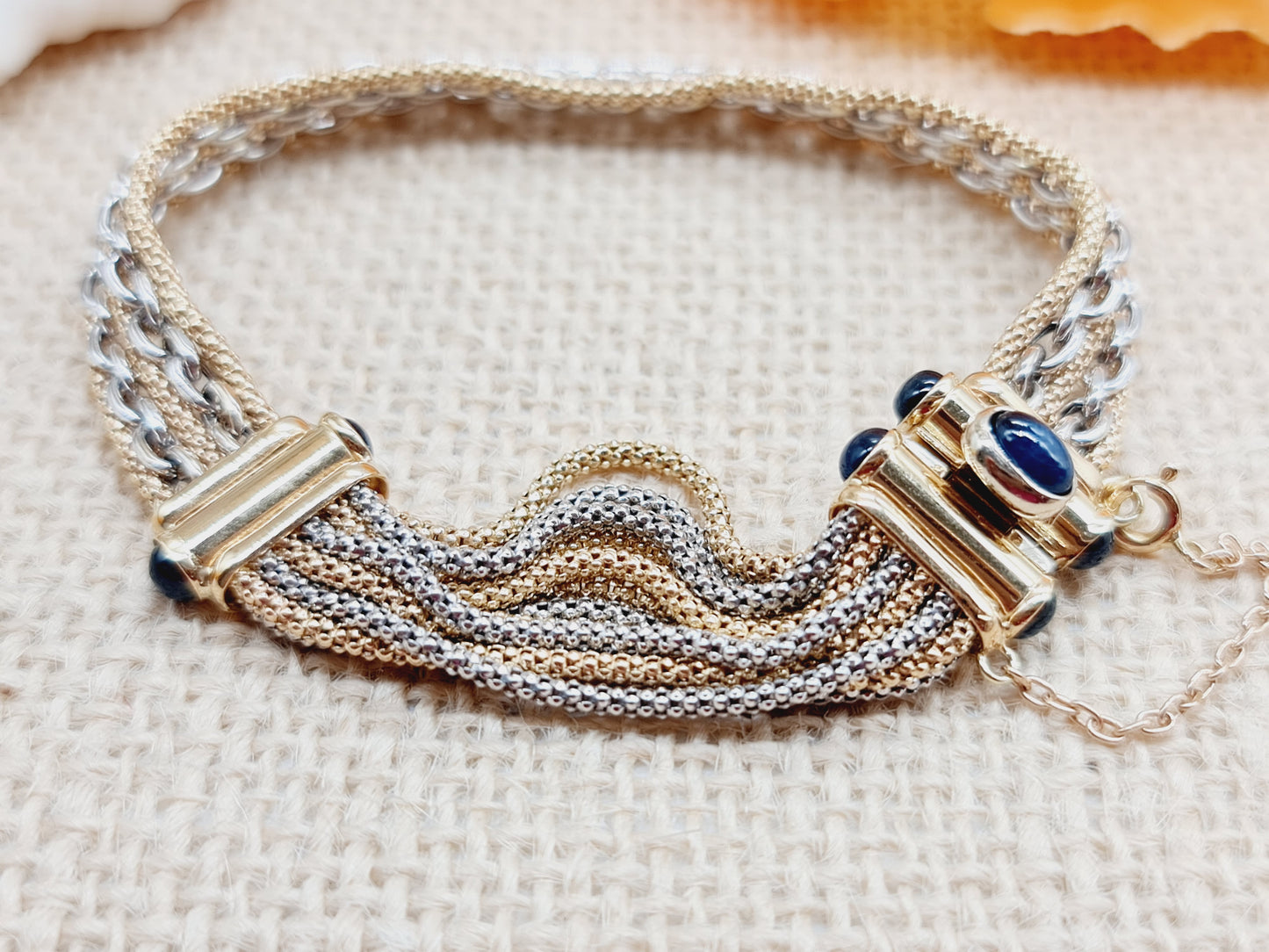 Armband Safire 585 14 KT bicolor Gold