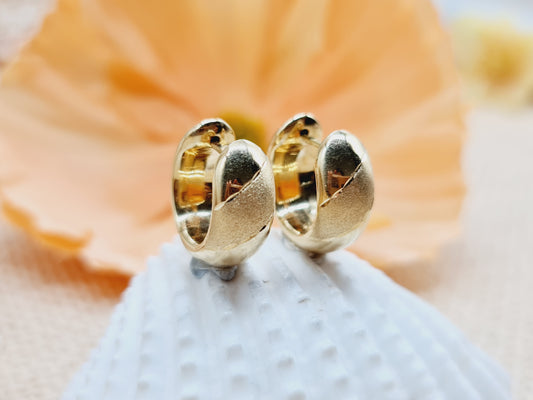 Ohrringe Creolen 750 18 KT Gold