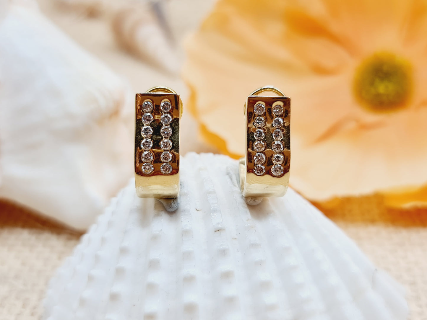 Ohrringe Brillanten 585 14 KT Gold