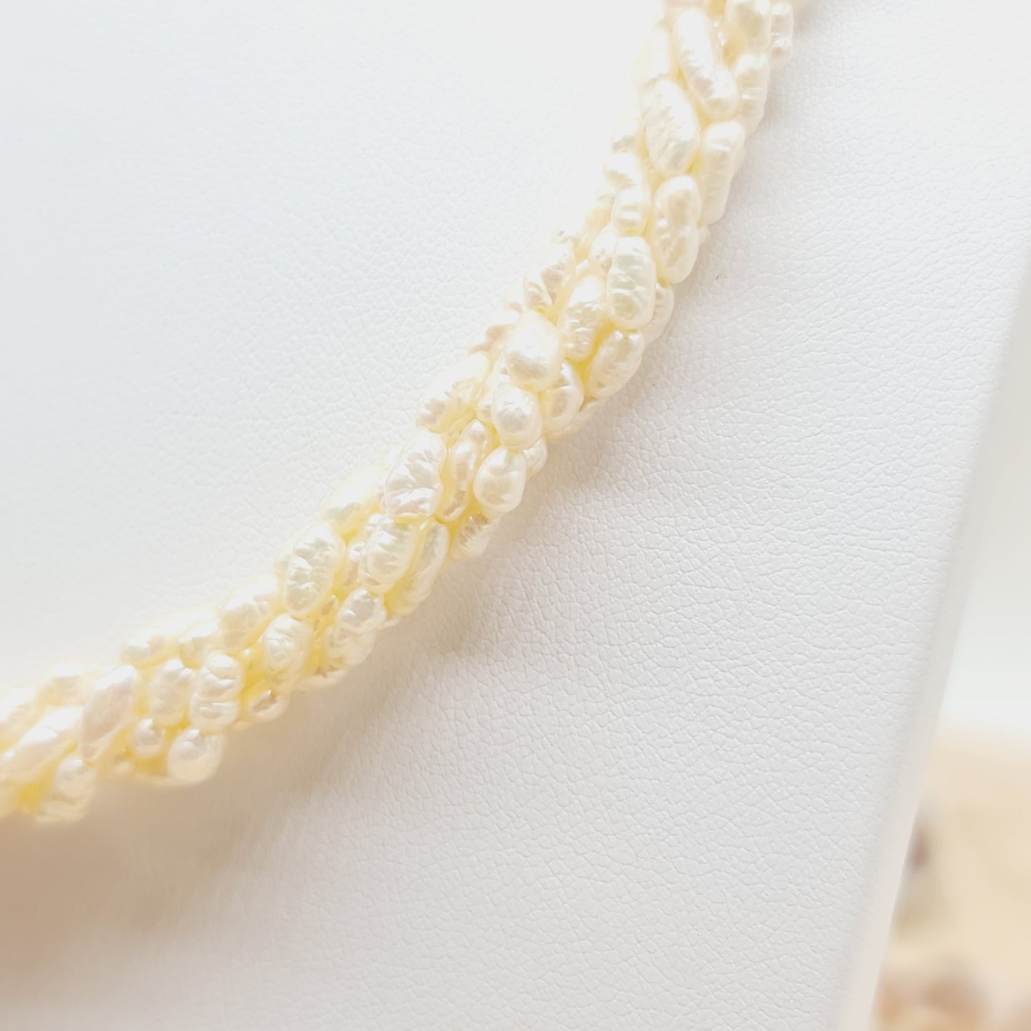 Collier Perlen Brillanten 10mm 43cm 585 14 KT Gold