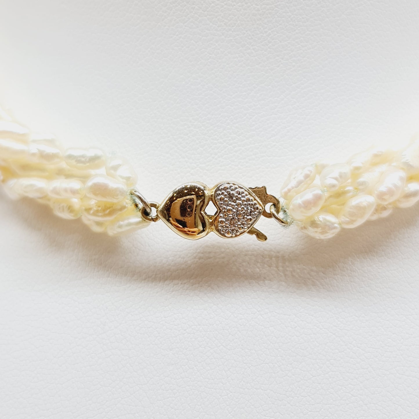 Collier Perlen Brillanten 10mm 43cm 585 14 KT Gold