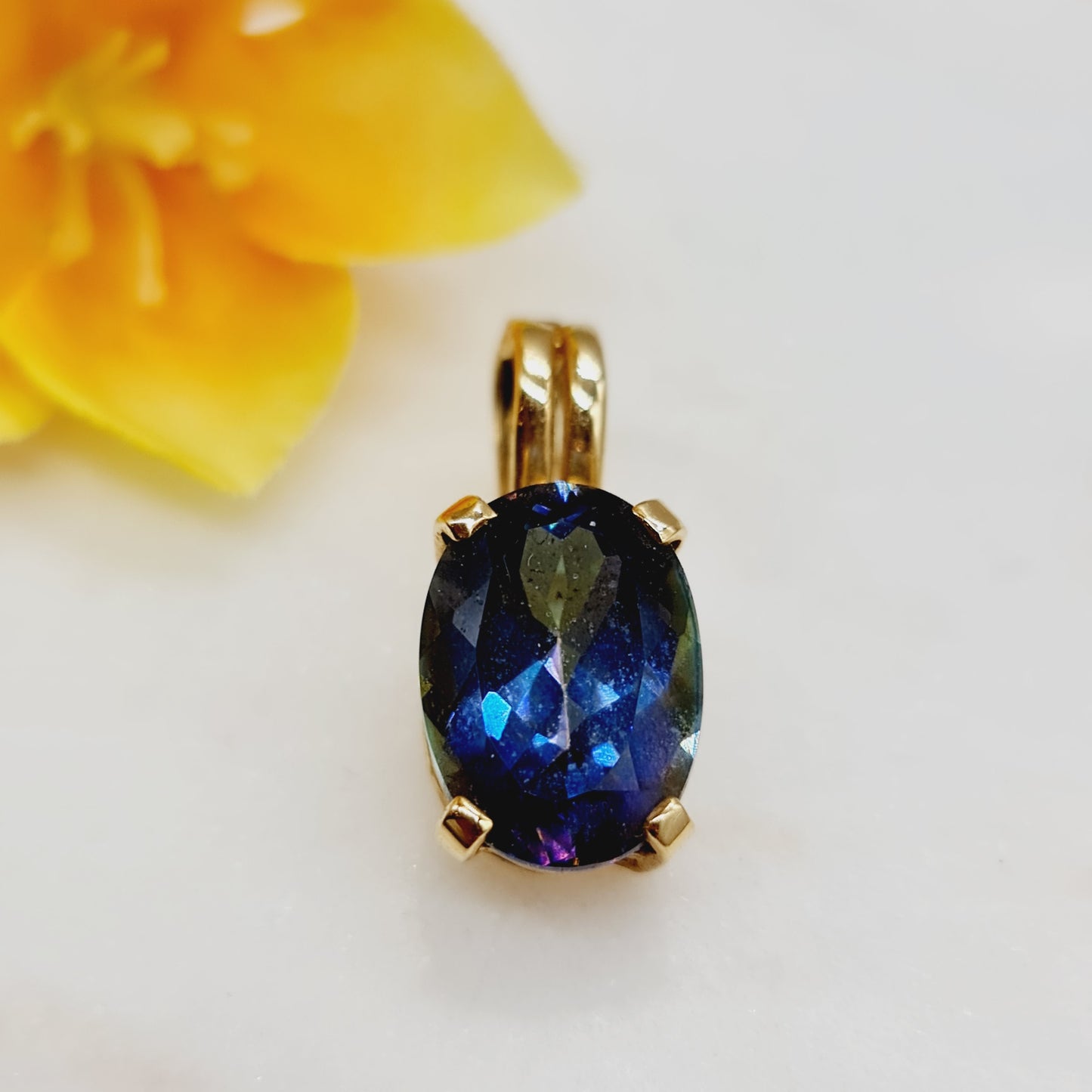 Anhänger Mystery Topas 585 14 KT Gold