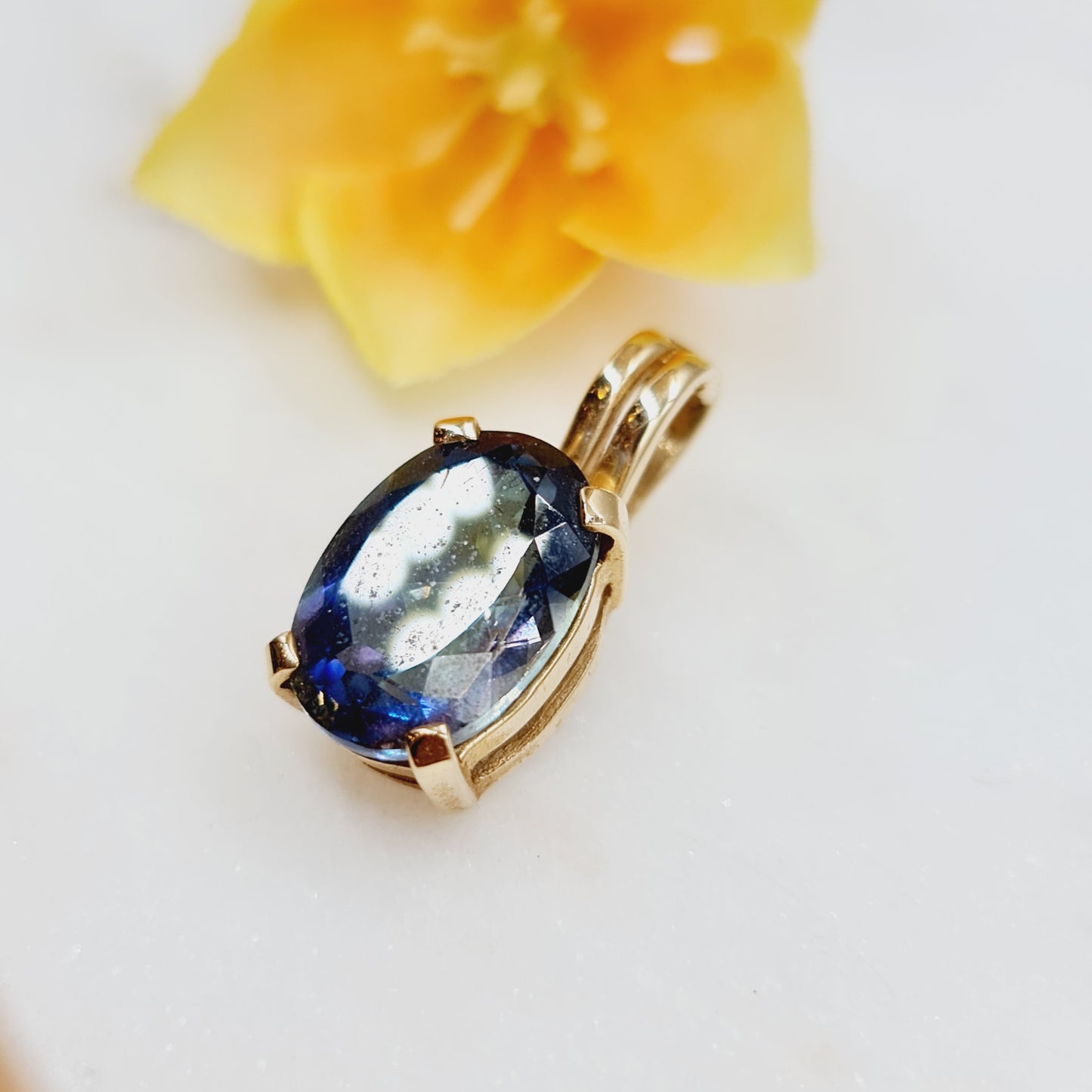 Anhänger Mystery Topas 585 14 KT Gold