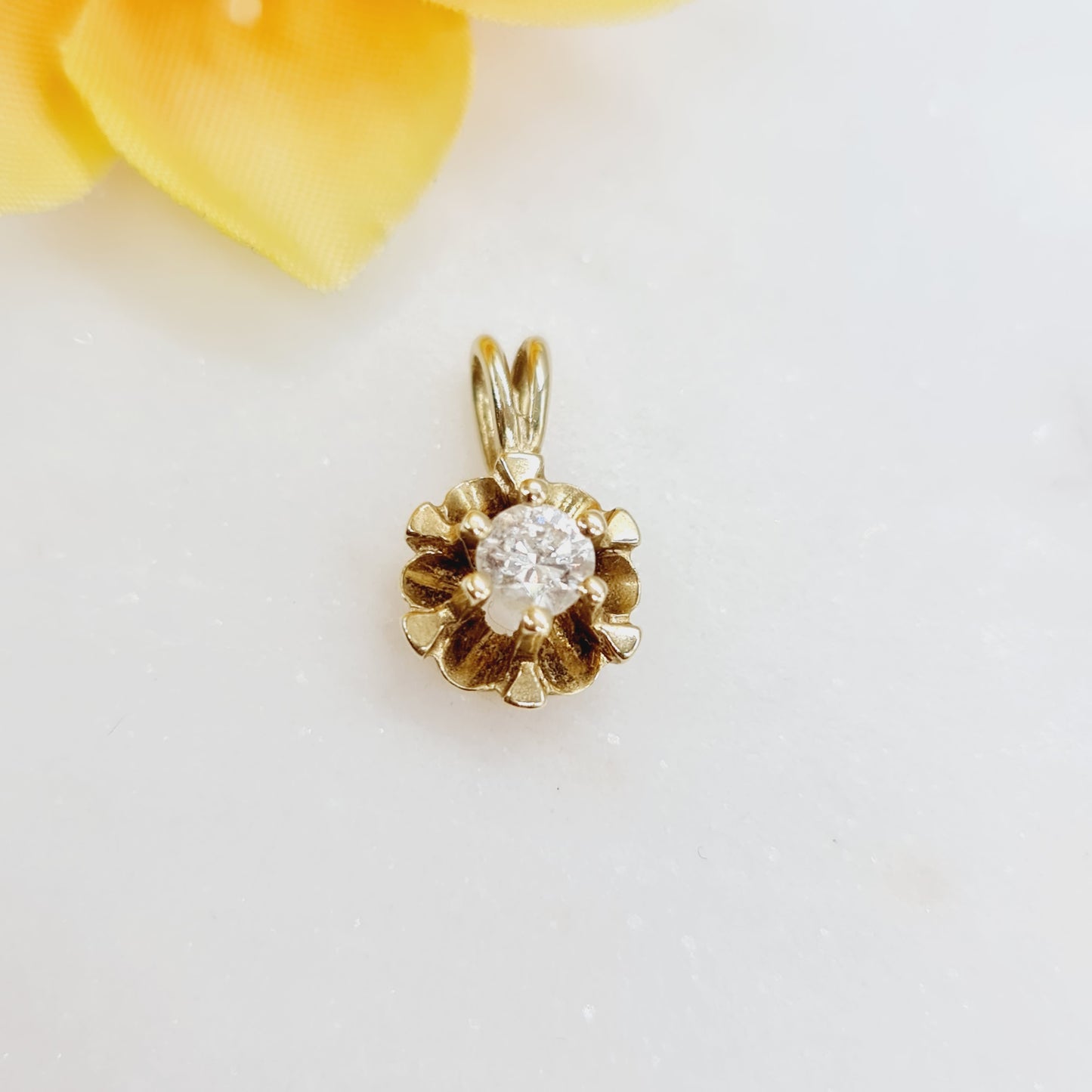 Anhänger Solitär Brillant 585 14 KT Gold