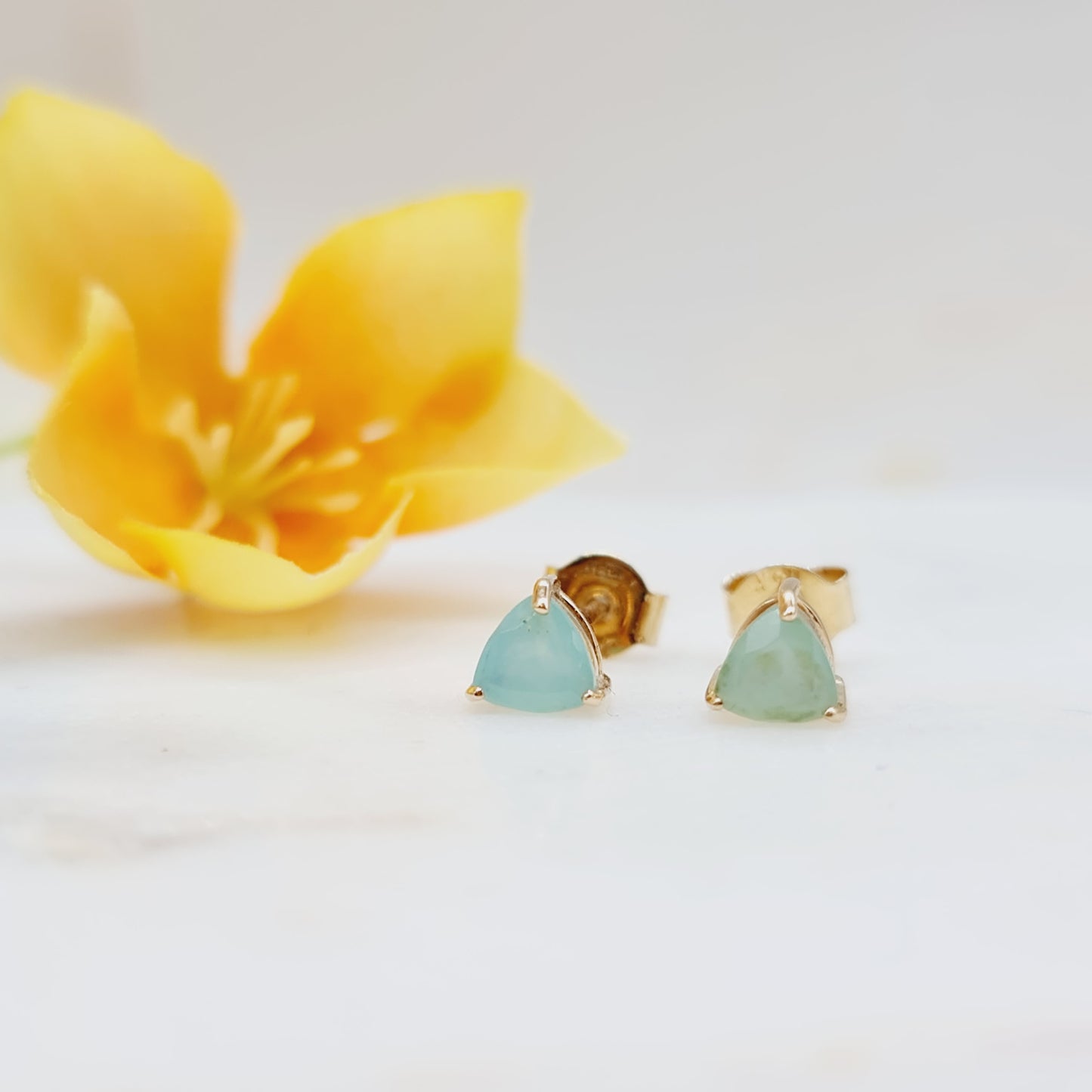 Ohrringe Paraiba Opale 585 14 KT Gold