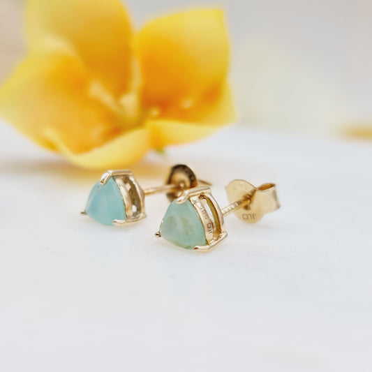 Ohrringe Paraiba Opale 585 14 KT Gold