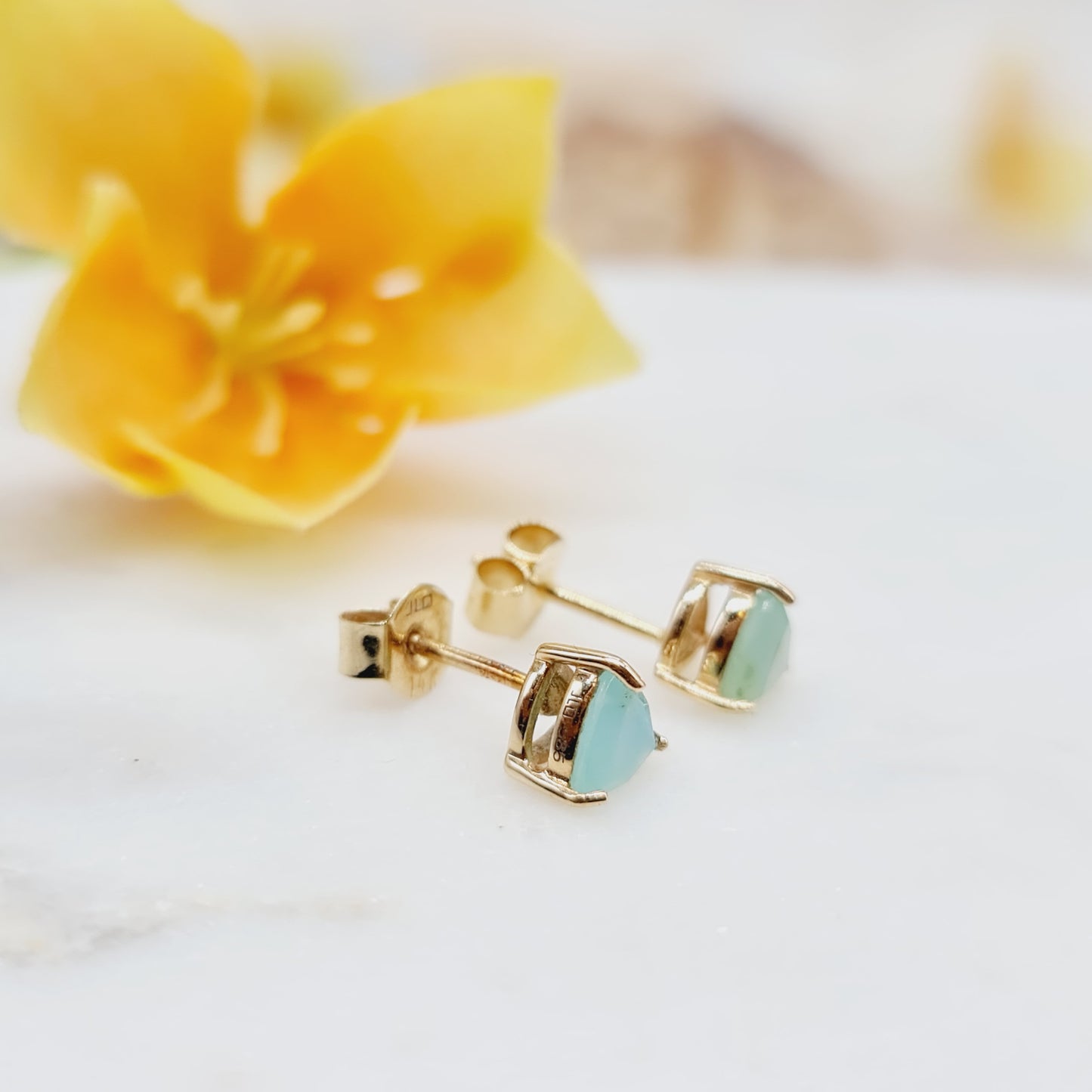 Ohrringe Paraiba Opale 585 14 KT Gold