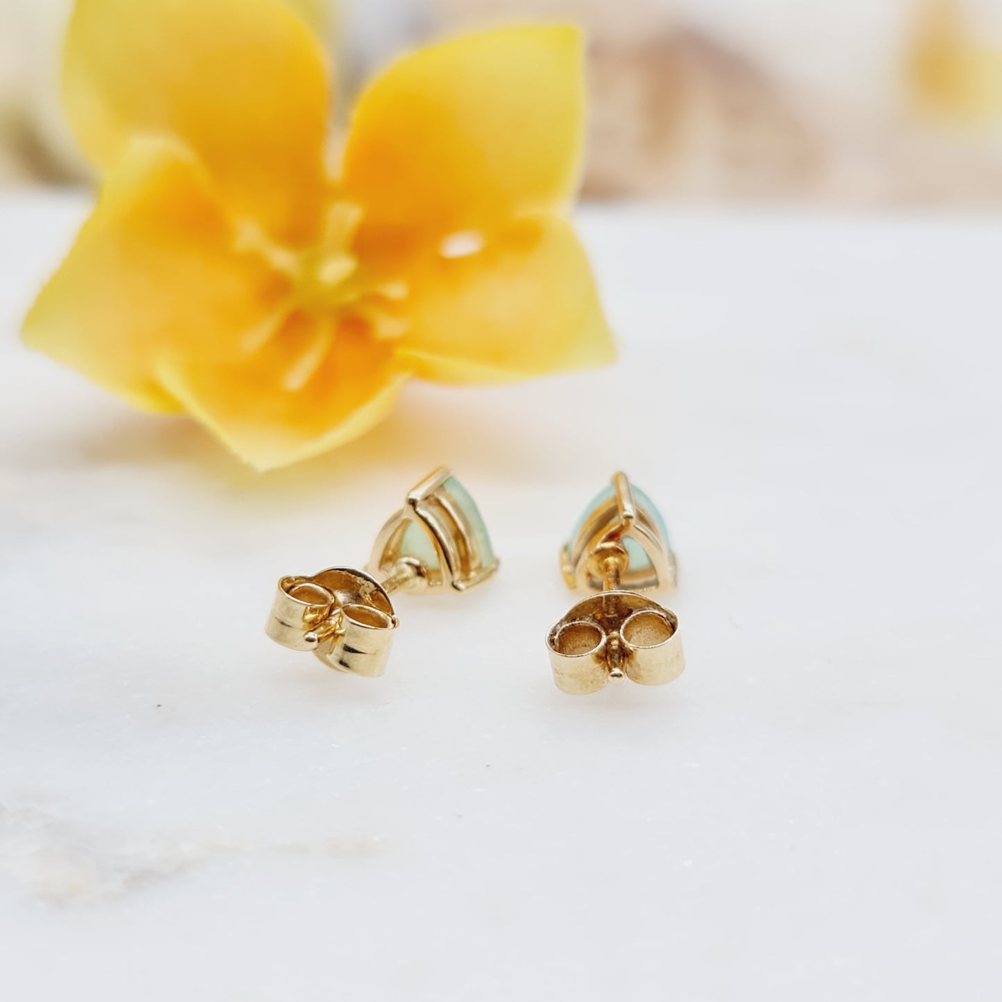 Ohrringe Paraiba Opale 585 14 KT Gold