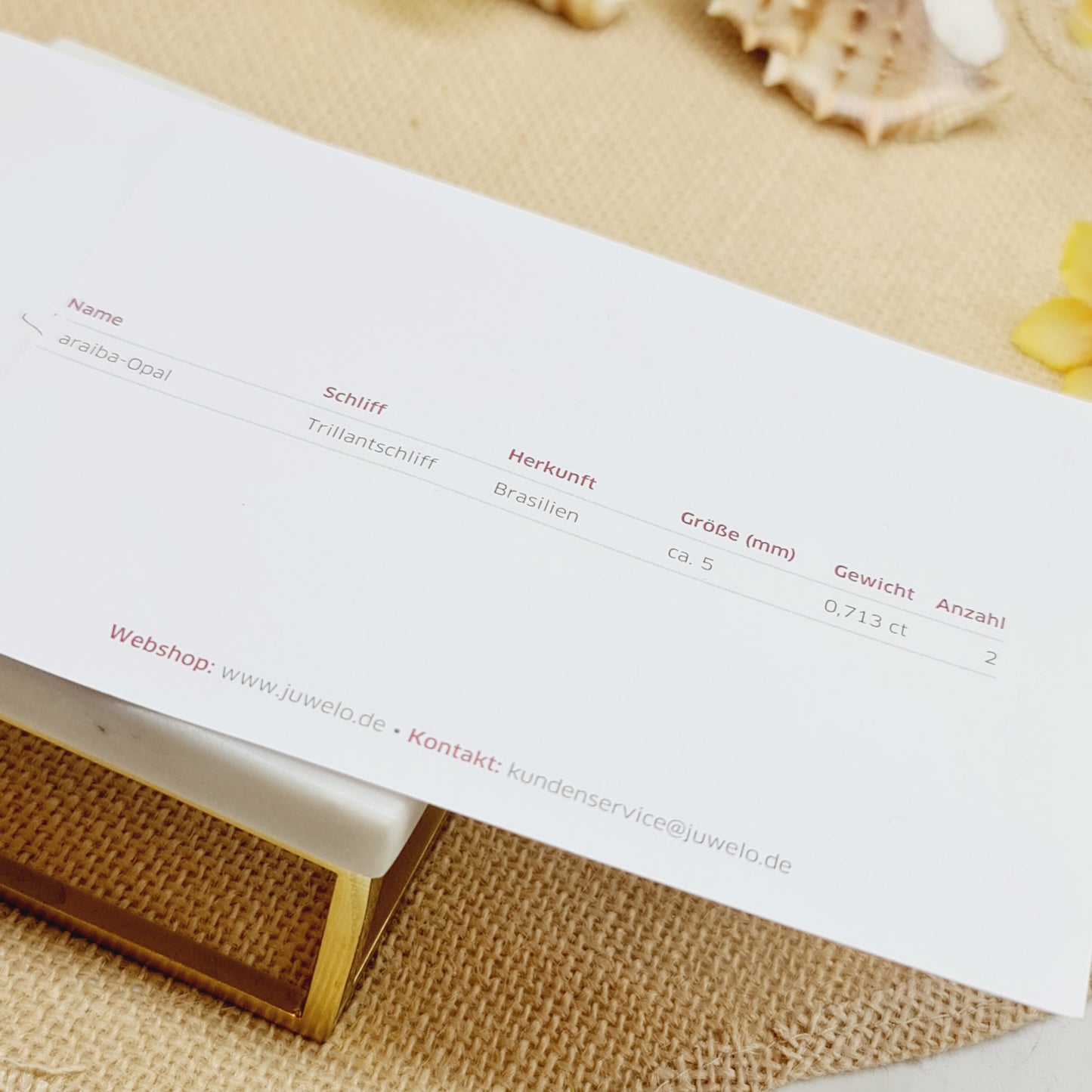 Ohrringe Paraiba Opale 585 14 KT Gold