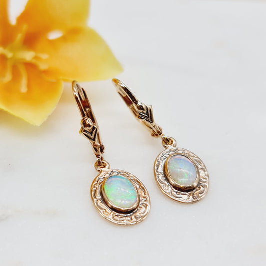 Ohrringe Opale 585 14 KT Gold