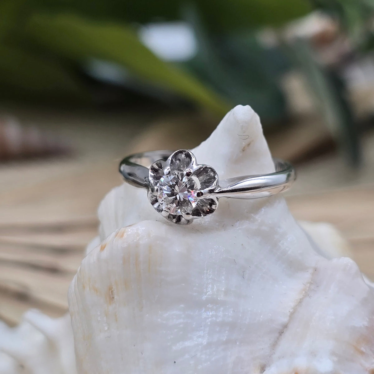 Ring Brillant 585 14 KT Weißgold
