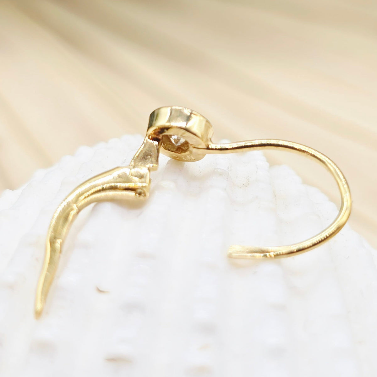 Ohrringe Gelbgold 750 18 kt Brillanten 15*4,4mm