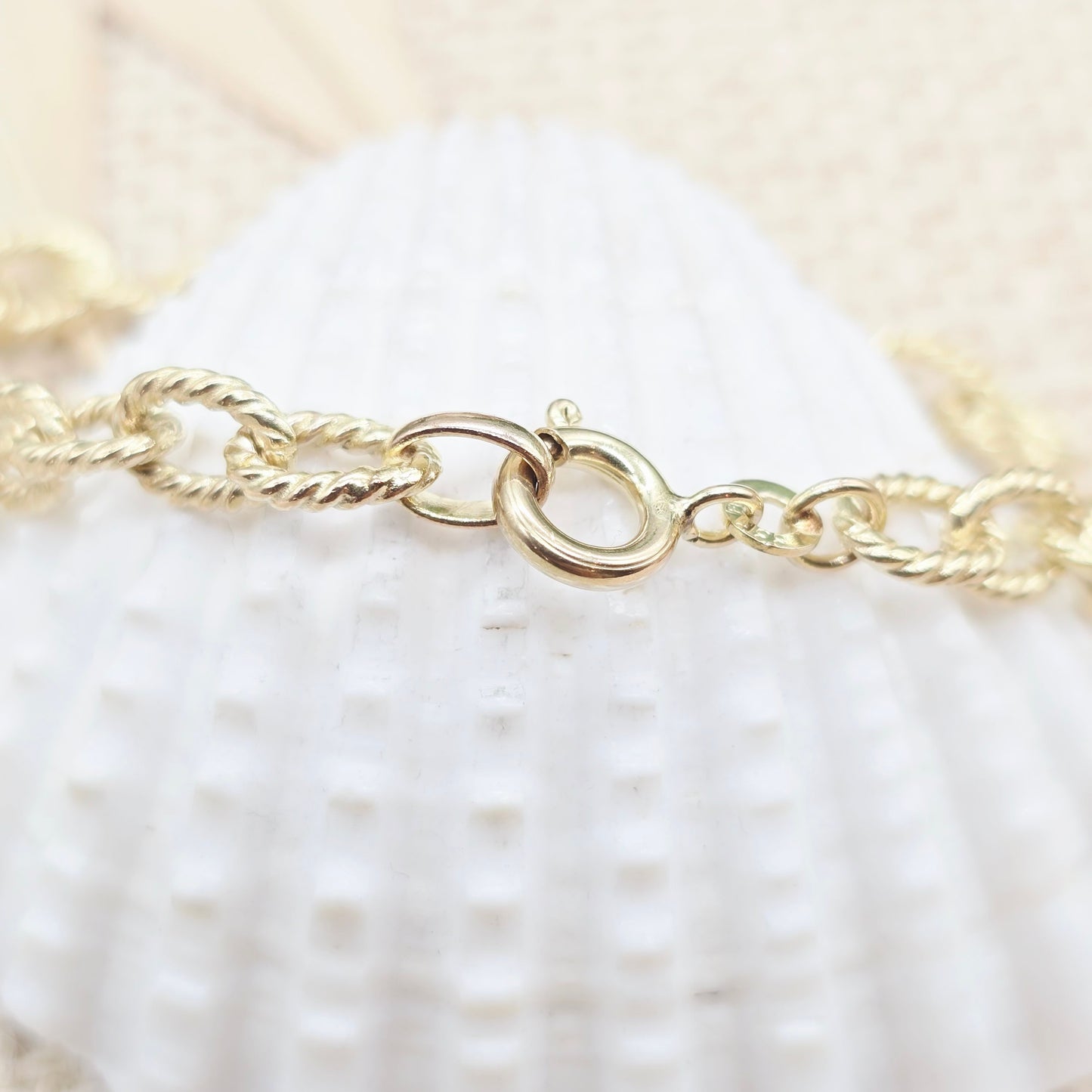 Armband Gold 333 8kt Ovale Glieder 19cm