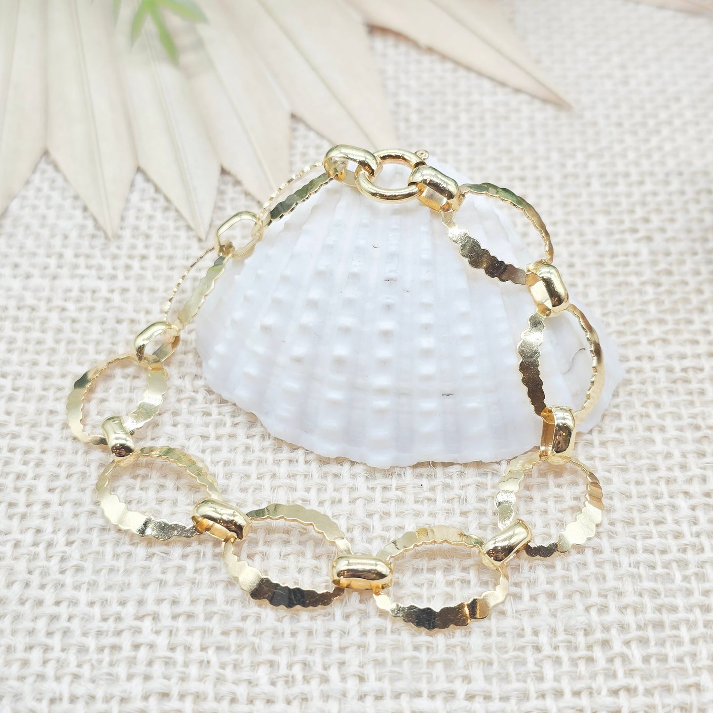 Armband Gold 333 8kt Ovale Glieder 19cm