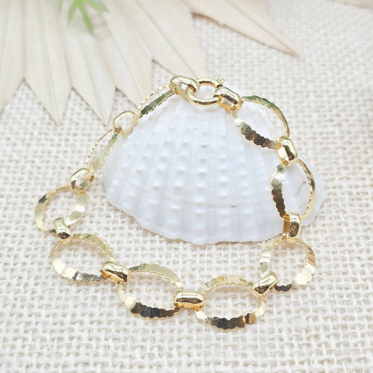 Armband Gold 333 8kt Ovale Glieder 19cm