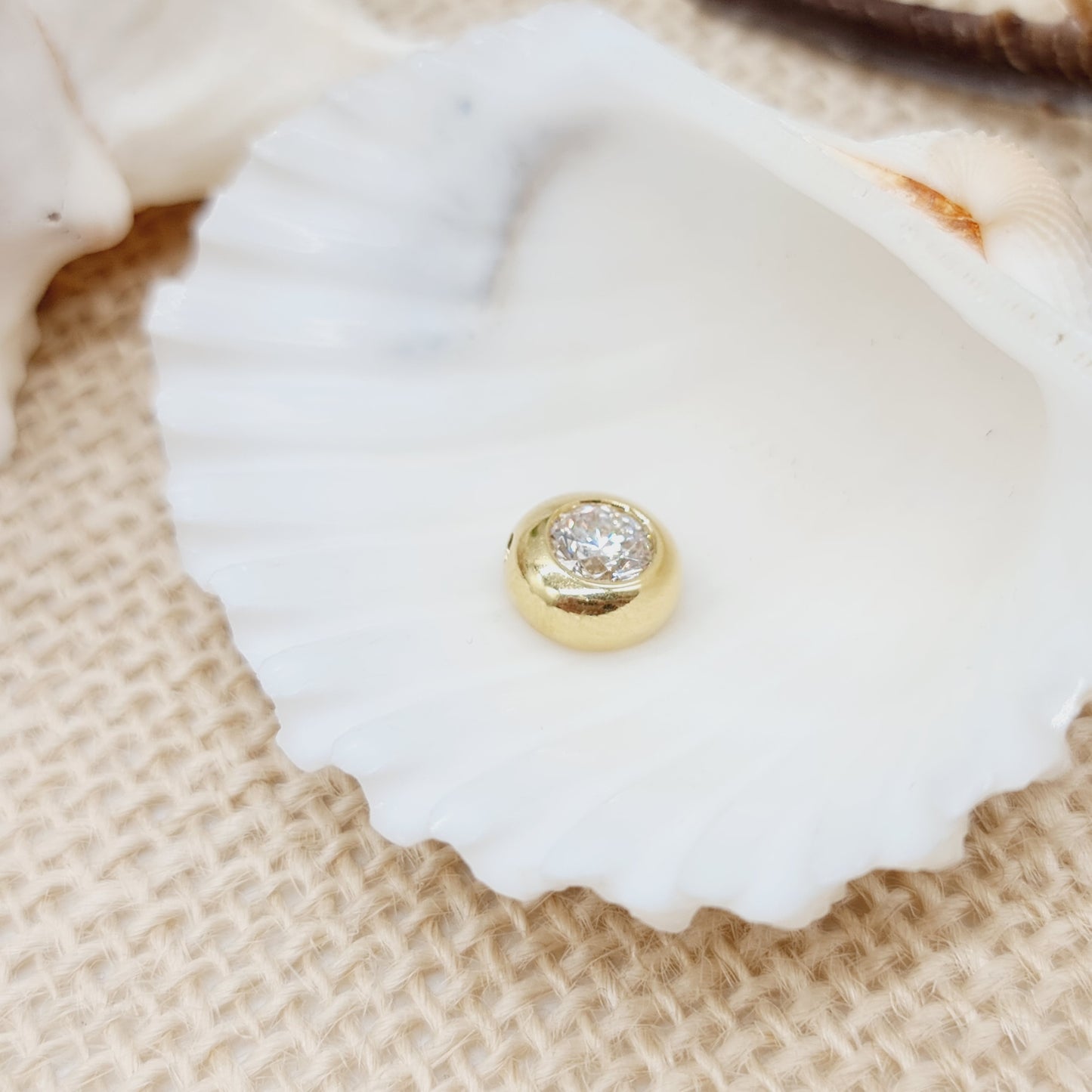 Anhänger Gold Solitär 0,86ct 1 Brillant G SI 750 18kt
