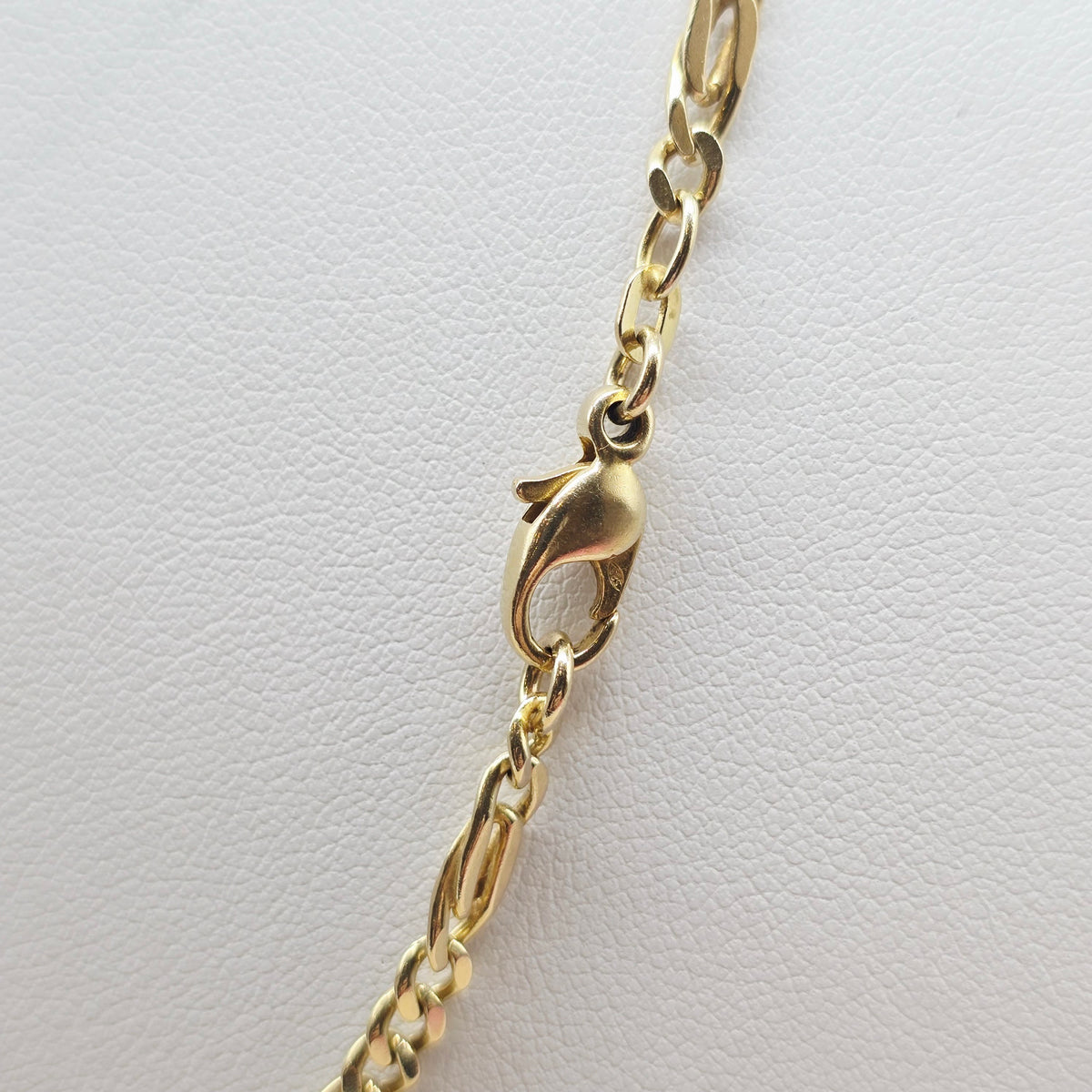 Gold Kette 585 14kt Figaro 3,8mm 45cm 15,54g