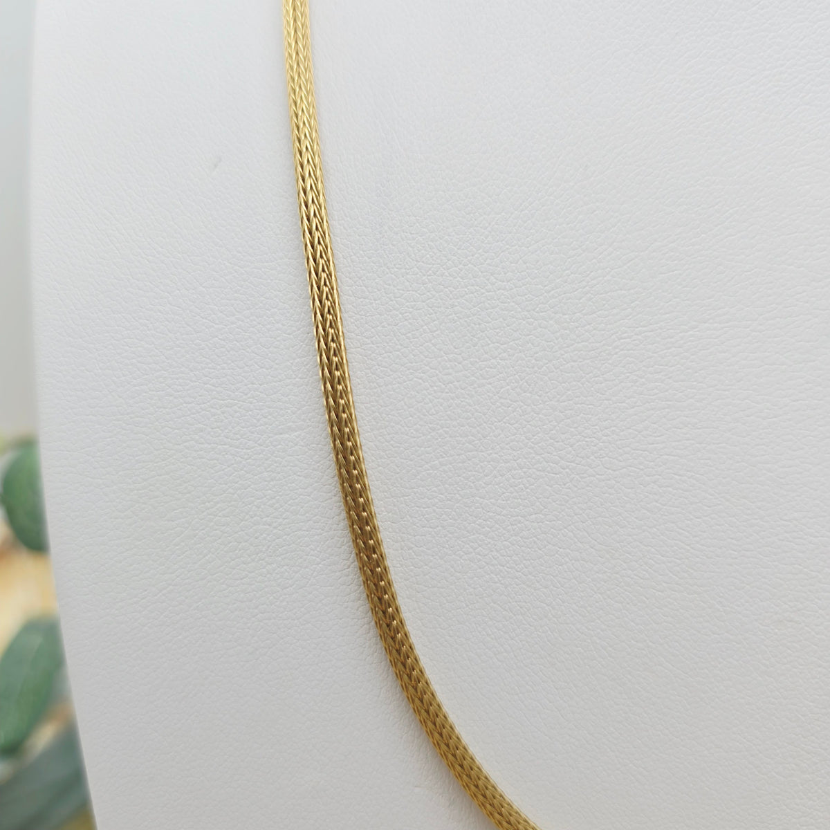 Gold Kette 585 14kt Zopfmuster 2,6mm 45cm 8,64g