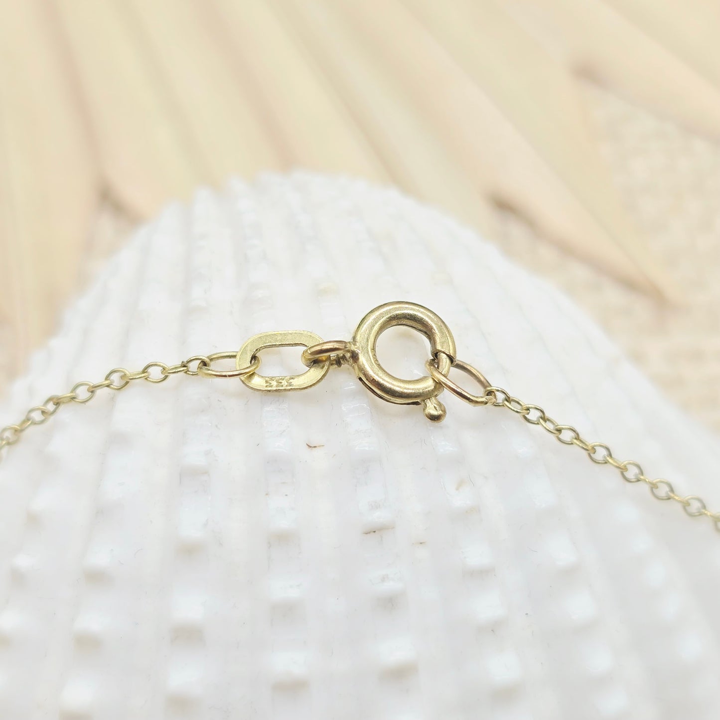 Collier Gold 333 8kt Granate 45cm