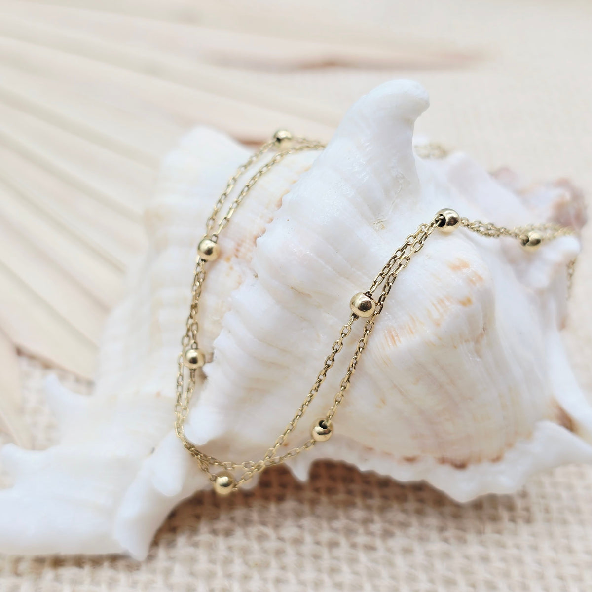 Armband Gold 585 14kt Kügelchen 20cm