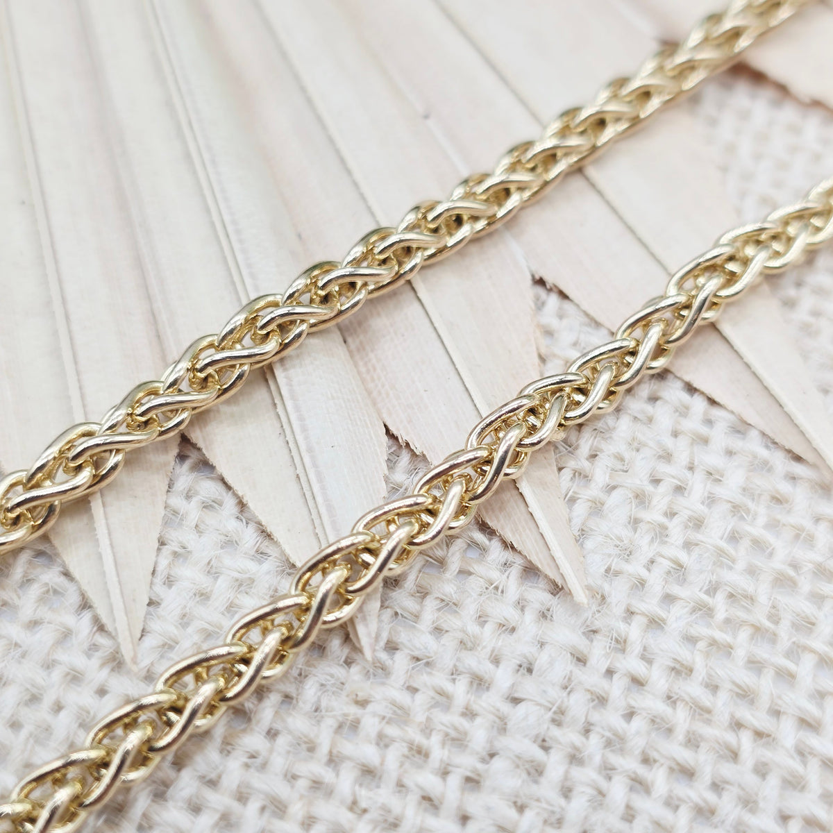 Gold Kette 585 14kt Fuchsschwanz 50cm/4,3mm 32,68g