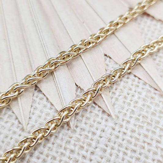 Gold Kette 585 14kt Fuchsschwanz 50cm/4,3mm 32,68g