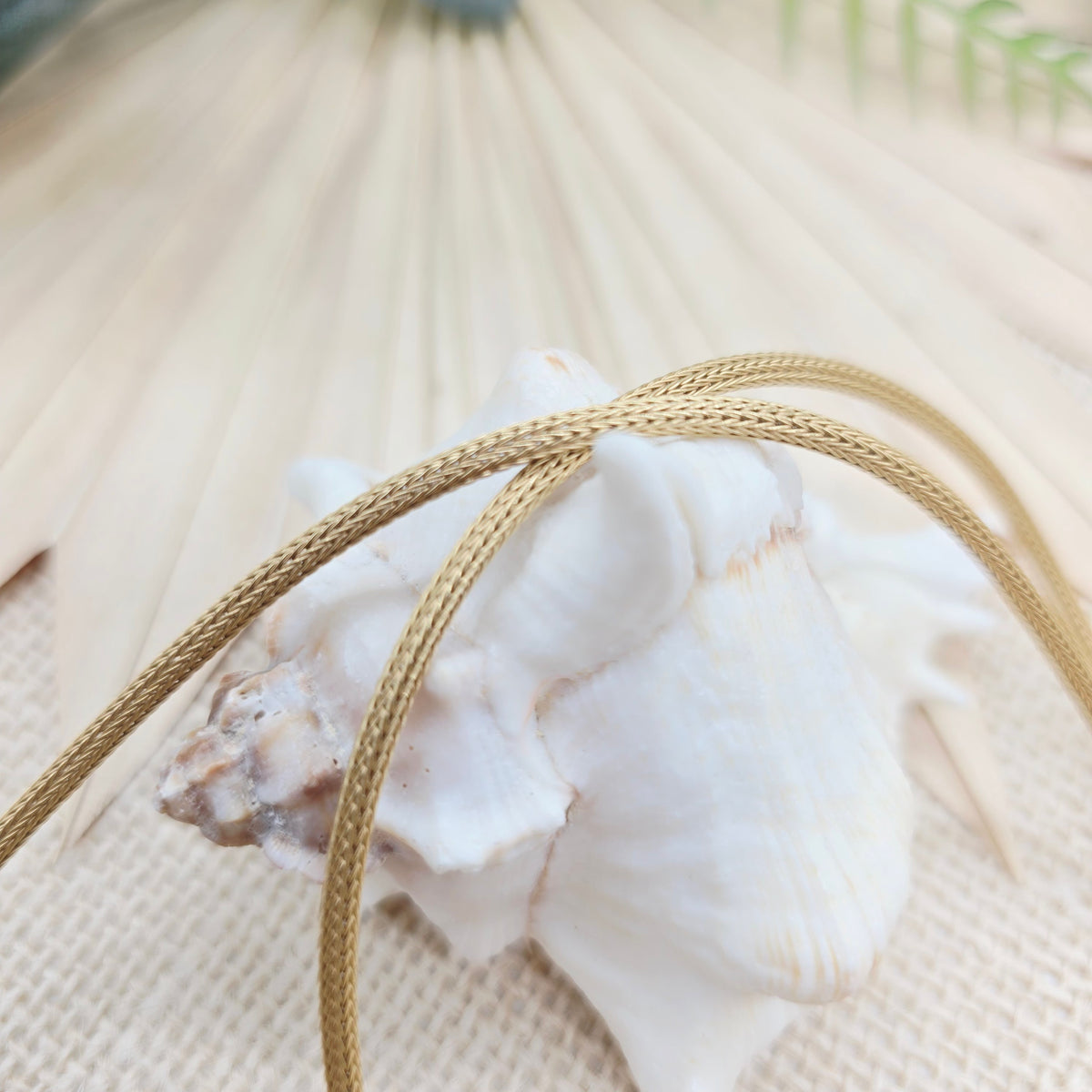 Gold Kette 585 14kt Zopfmuster 2,6mm 45cm 8,64g