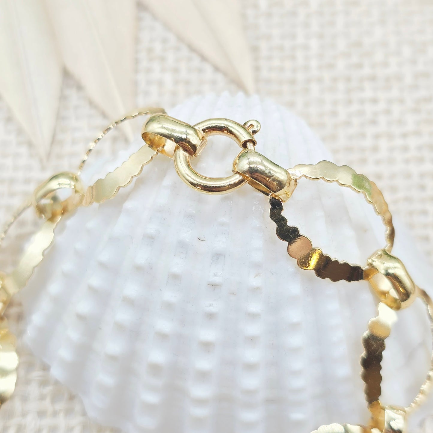 Armband Gold 333 8kt Ovale Glieder 19cm