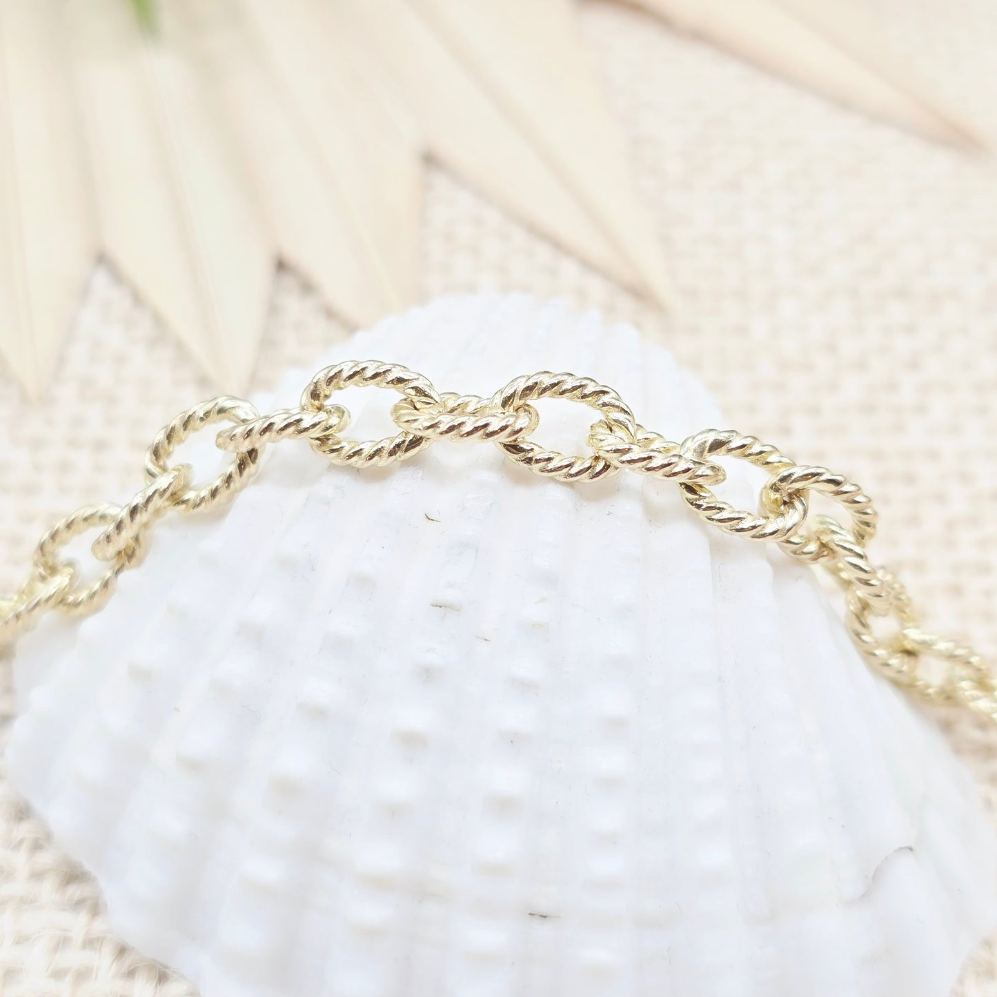 Armband Gold 333 8kt Ovale Glieder 19cm