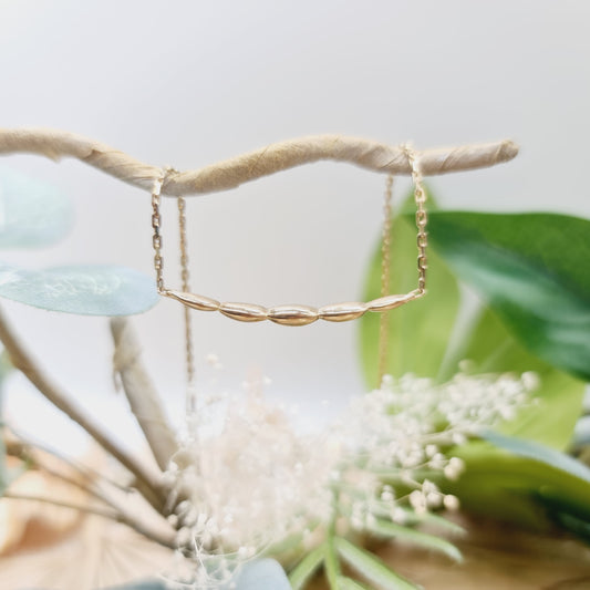 Collier Gold 333 8kt Ovale Glieder Länge: 42cm